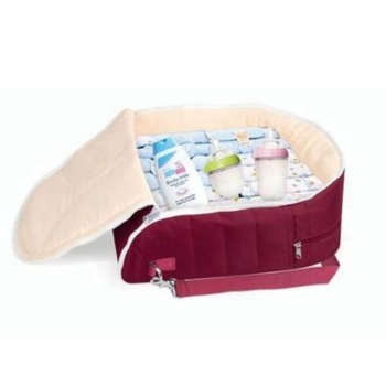Багатофункціональне_гніздо_для_немовлят_бордове_Baby_Bed_ibaby