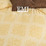 Сатинова_постільна_білизна_Ornament_Exclusive_жовта_EMI