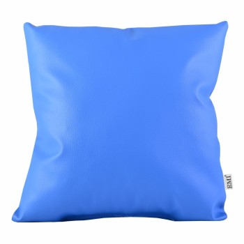 Подушка_40x40_синя_екошкіра_EMI