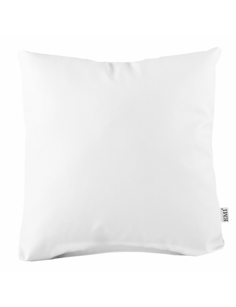 Подушка_40x40_біла_екошкіра_EMI Подушка_40x40_біла_екошкіра_EMI