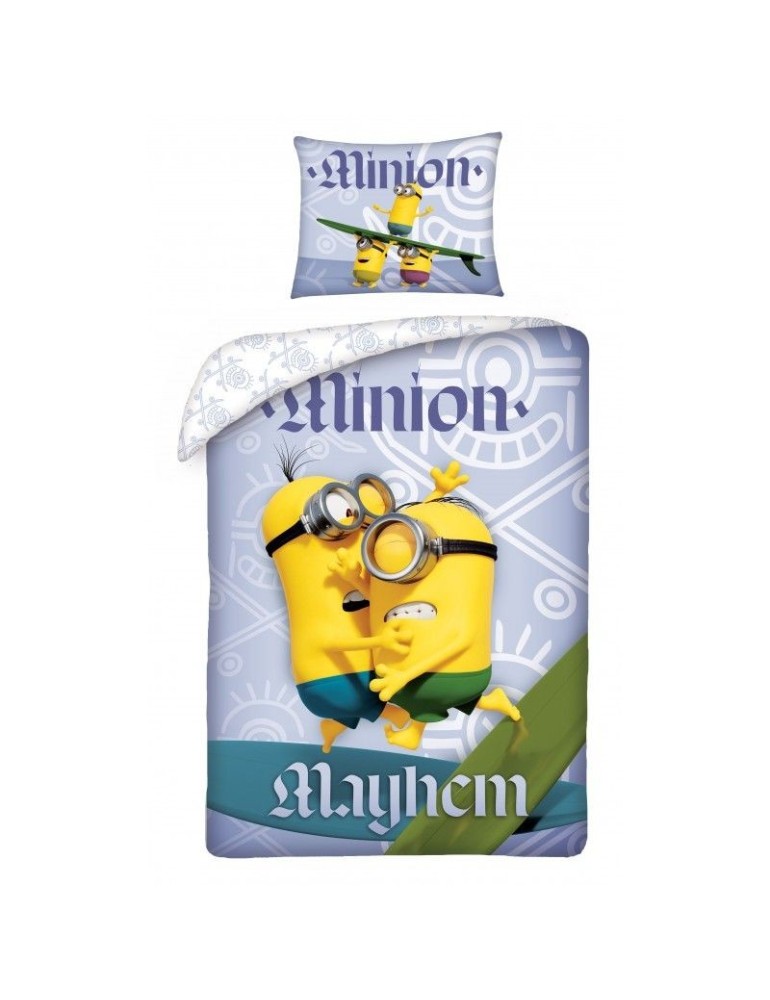 Постільна_білизна_Minioni_Mayhem_синя