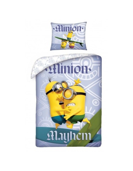 Постільна_білизна_Minioni_Mayhem_синя
