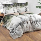 3D_бавовняна_постільна_білизна_Horses