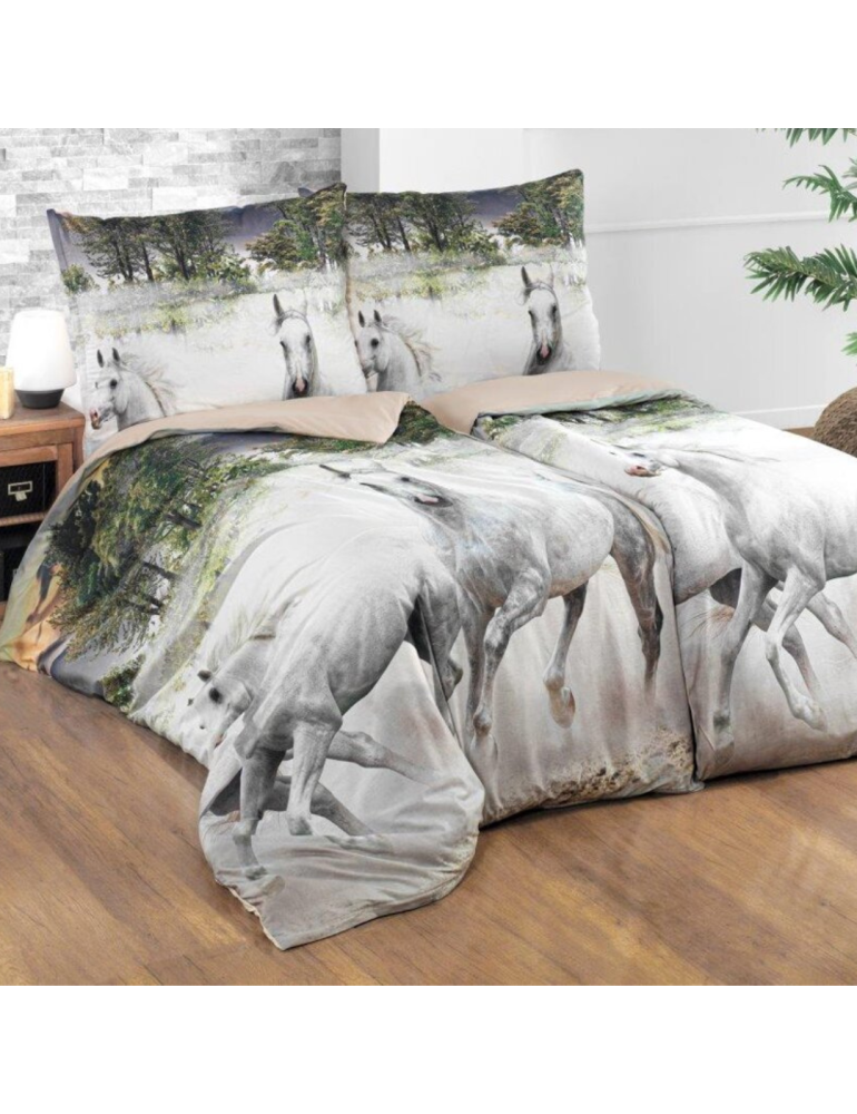 3D_бавовняна_постільна_білизна_Horses 3D_бавовняна_постільна_білизна_Horses