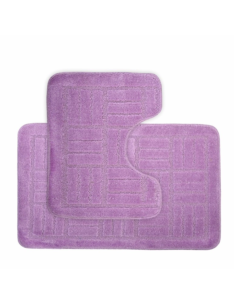 Набір килимків для ванної кімнати 2 шт Tara Purple EMI Набір килимків для ванної кімнати 2 шт Tara Purple EMI