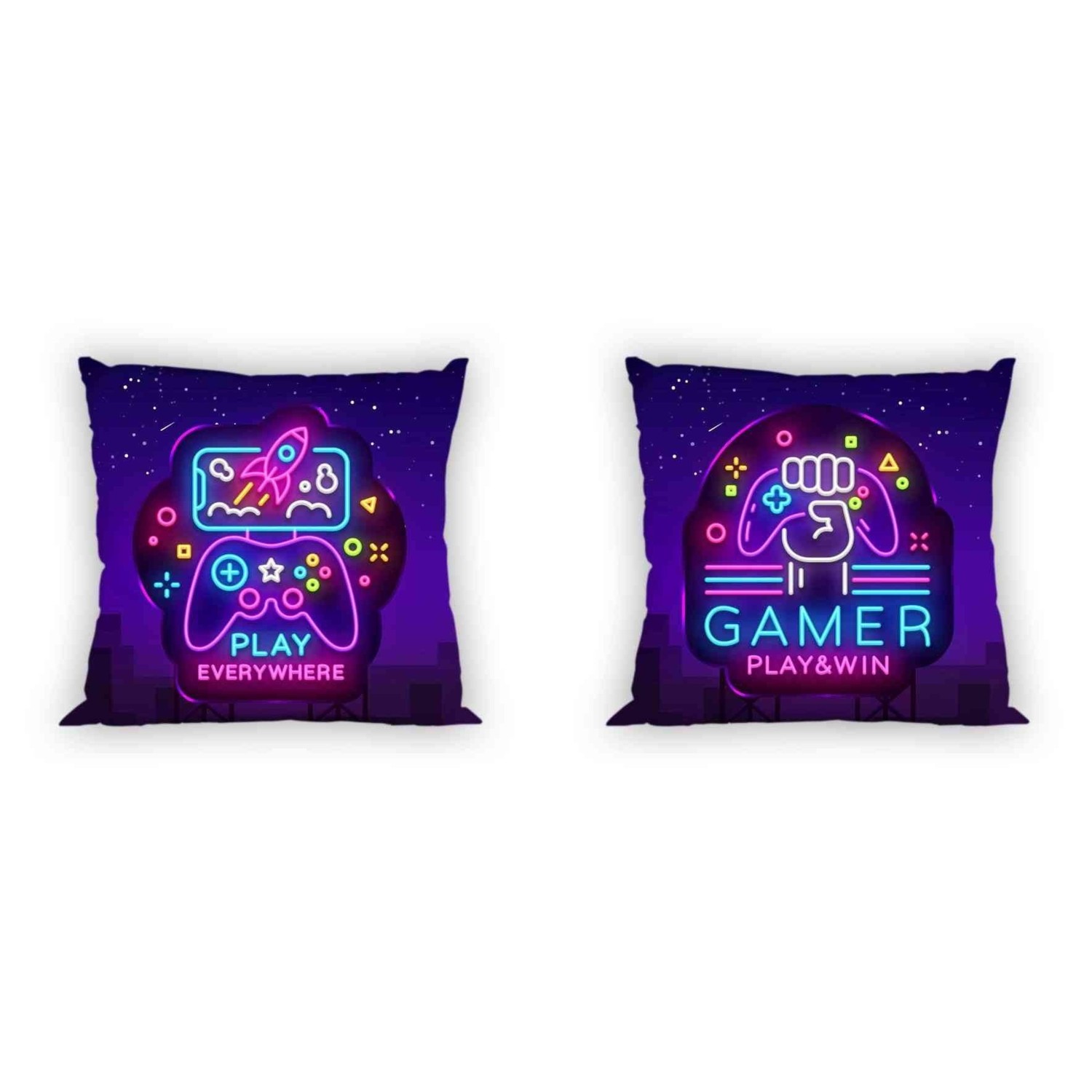 Наволочка Gamer Neon 40x40 см FARO