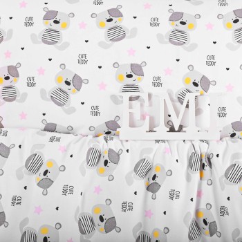Дитяча бавовняна постільна білизна Teddy EMI