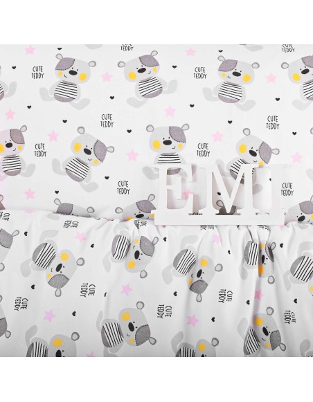 Дитяча бавовняна постільна білизна Teddy EMI