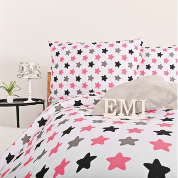 Дитяча постільна білизна Pink Stars EMI