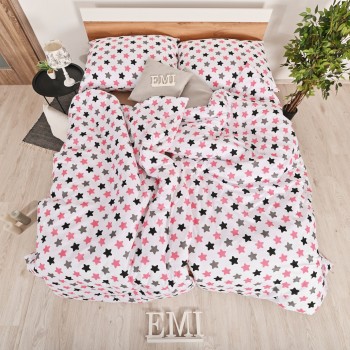 Дитяча постільна білизна Pink Stars EMI