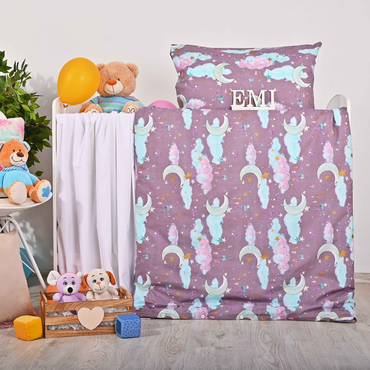 Дитяча бавовняна постільна білизна Dream EMI