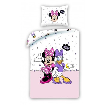 Бавовняна постільна білизна Minnie and Daisy 70x90 + 140x200 см