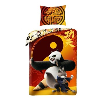 Дитяча постільна білизна Kung Fu Panda 140x200+70x90 см