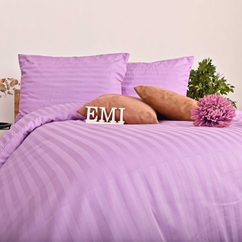 Постільна білизна фіолетова з дамаску EMI