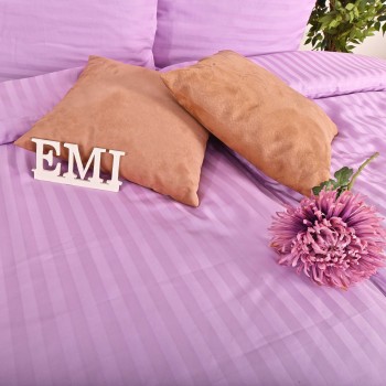Постільна білизна фіолетова з дамаску EMI