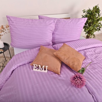 Постільна білизна фіолетова з дамаску EMI