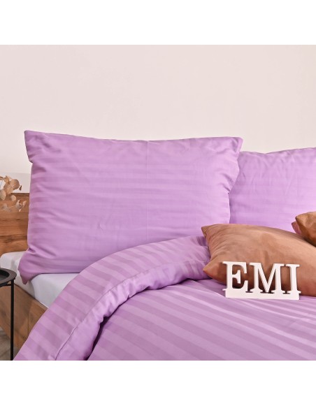 Постільна білизна фіолетова з дамаску EMI