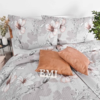 Крепова постільна білизна Isadora pink EMI