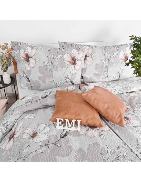 Крепова постільна білизна Isadora pink EMI