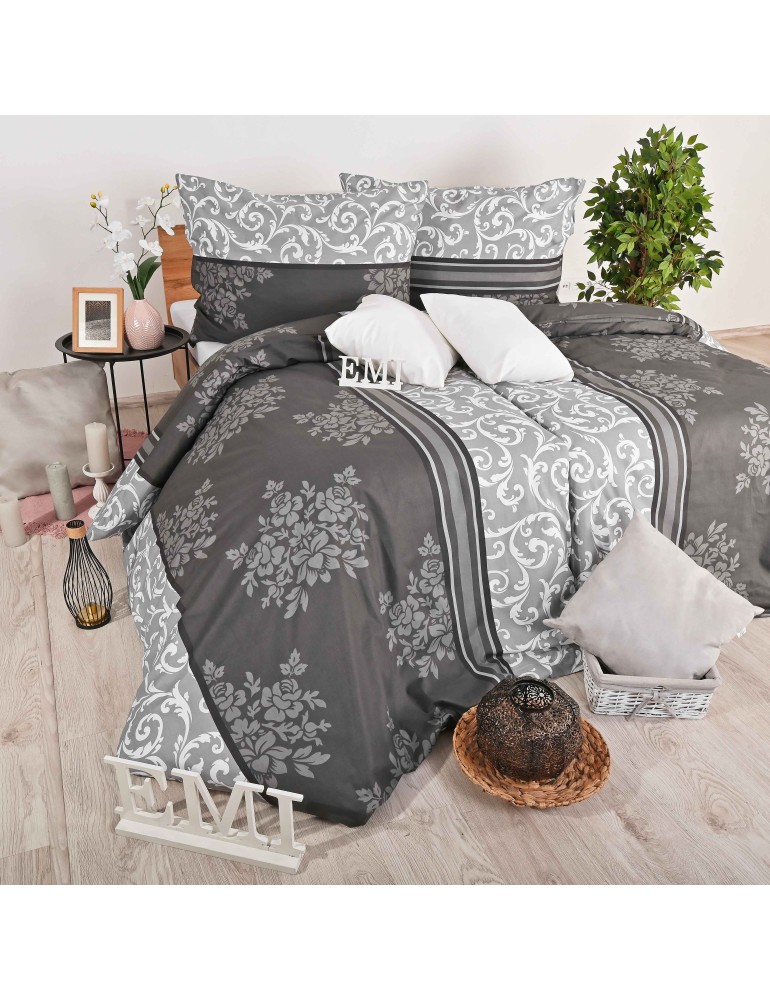 Бавовняна постільна білизна Natura gray EMI Бавовняна постільна білизна Natura gray EMI