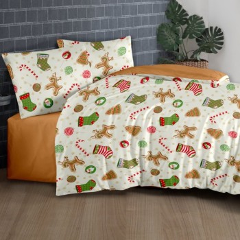 Різдвяна бавовняна постільна білизна Noel EMI