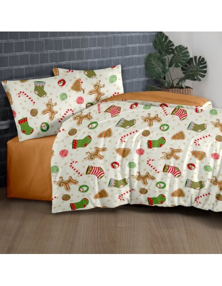 Різдвяна бавовняна постільна білизна Noel EMI