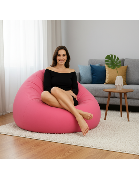 Мішок для сидіння куля рожева EMI