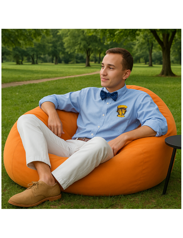 Мішок_для_сидіння_куля_замшева_помаранчева_EMI