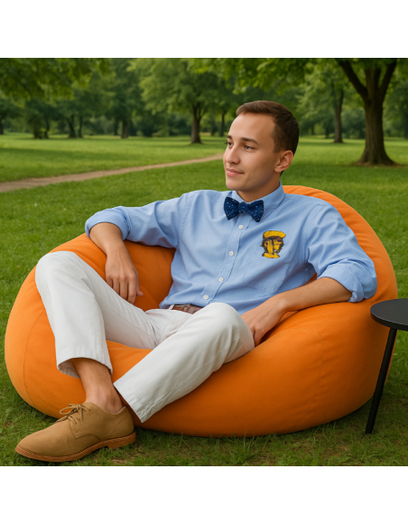 Мішок_для_сидіння_куля_замшева_помаранчева_EMI