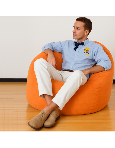 Мішок_для_сидіння_куля_замшева_помаранчева_EMI