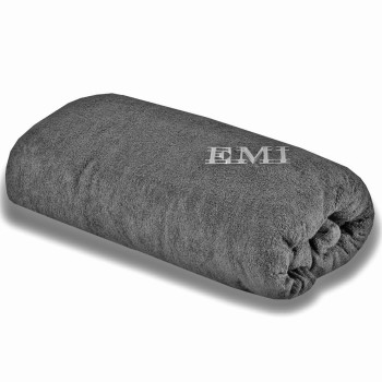 Махрове простирадло сіре EMI