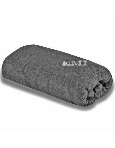 Махрове простирадло сіре EMI