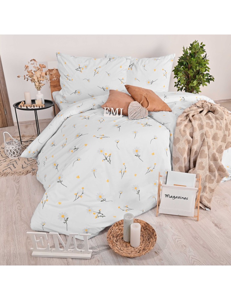 Бавовняна постільна білизна Ромашки EMI Бавовняна постільна білизна Ромашки EMI