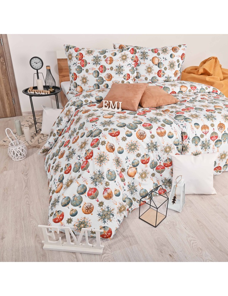 Різдвяна бавовняна постільна білизна Magic EMI