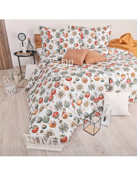 Різдвяна бавовняна постільна білизна Magic EMI