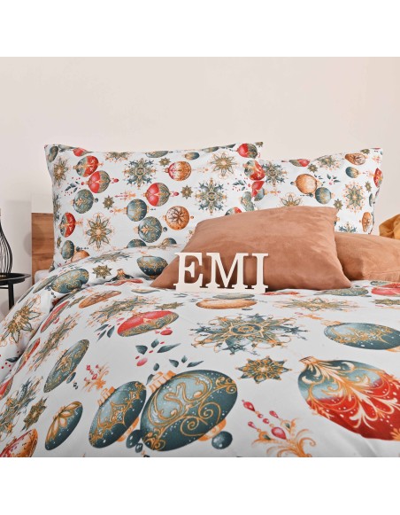 Різдвяна бавовняна постільна білизна Magic EMI