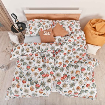 Різдвяна бавовняна постільна білизна Magic EMI