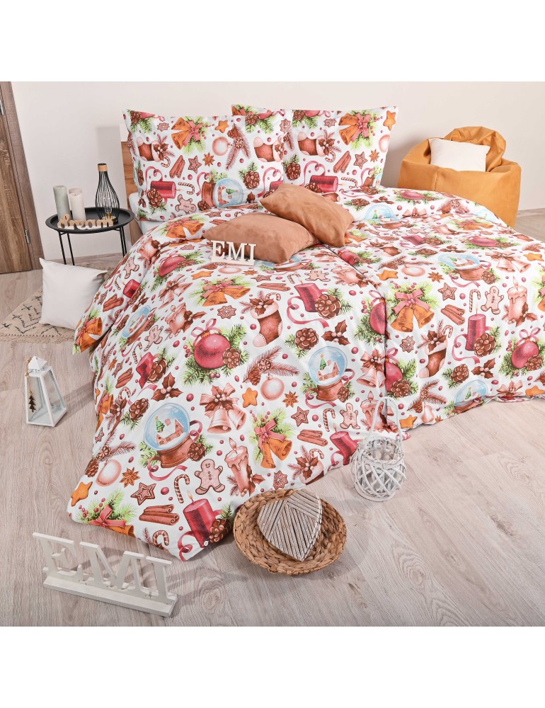 Різдвяна бавовняна постільна білизна Rafael EMI
