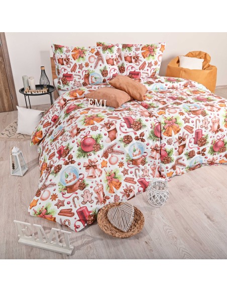 Різдвяна бавовняна постільна білизна Rafael EMI