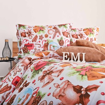 Різдвяна бавовняна постільна білизна Rafael EMI