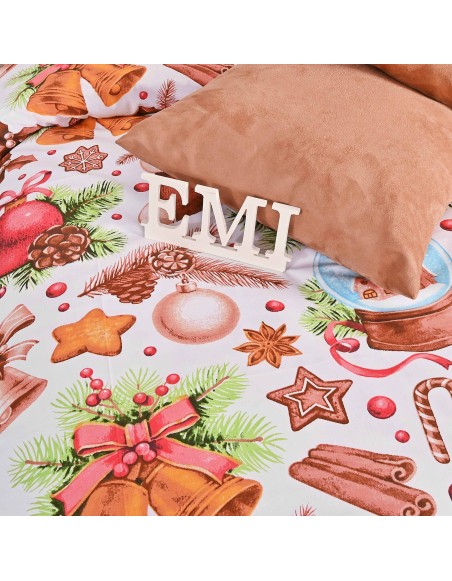 Різдвяна бавовняна постільна білизна Rafael EMI