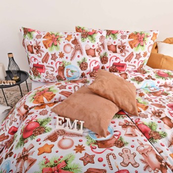 Різдвяна бавовняна постільна білизна Rafael EMI