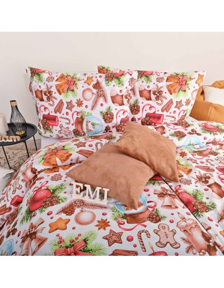 Різдвяна бавовняна постільна білизна Rafael EMI