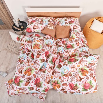 Різдвяна бавовняна постільна білизна Rafael EMI