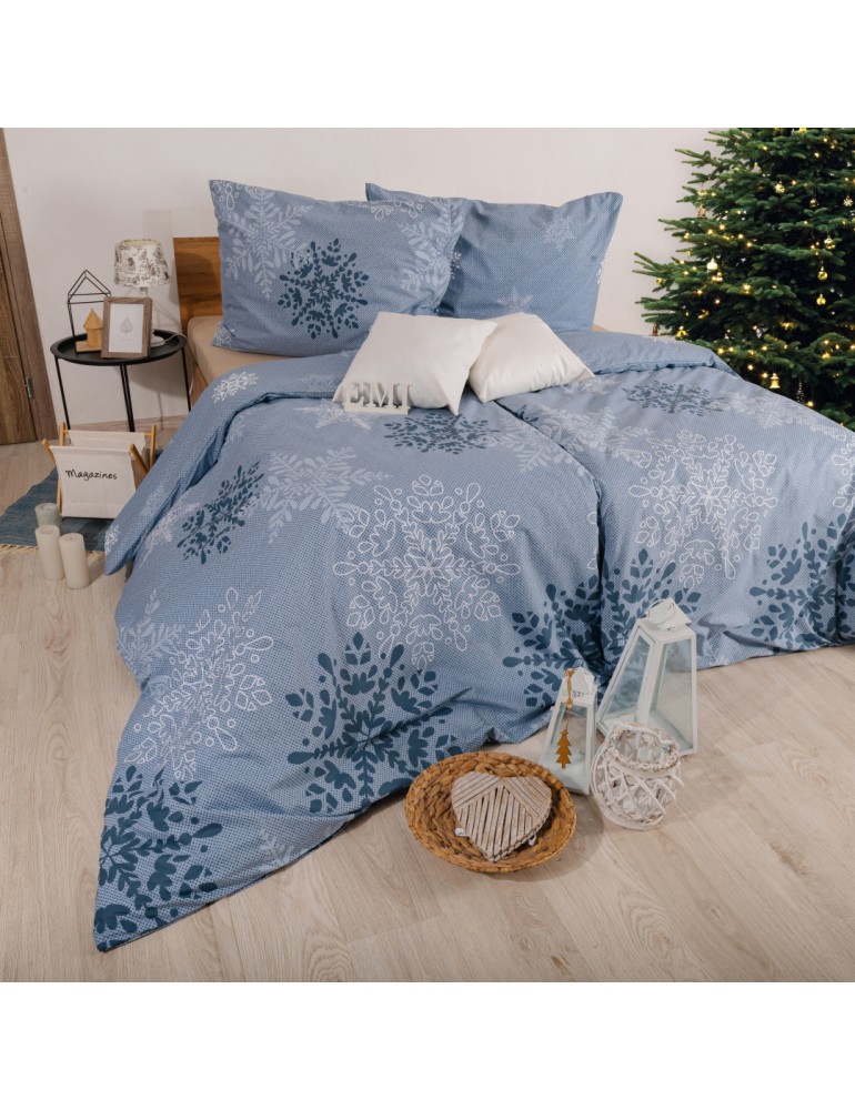 Різдвяна бавовняна постільна білизна Hollis EMI