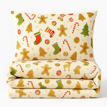 Різдвяна бавовняна постільна білизна Noel EMI