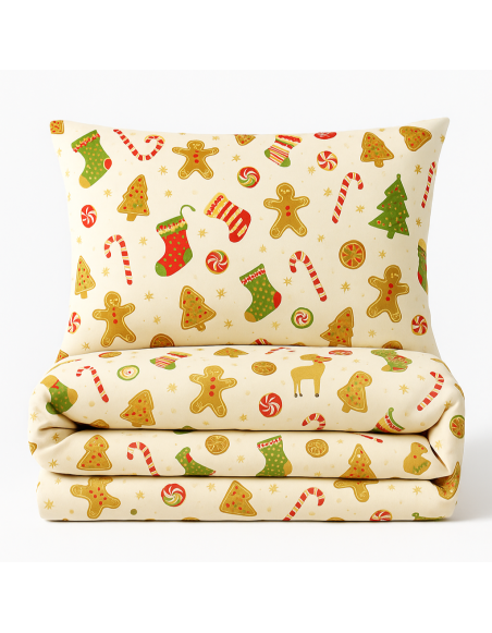Різдвяна бавовняна постільна білизна Noel EMI