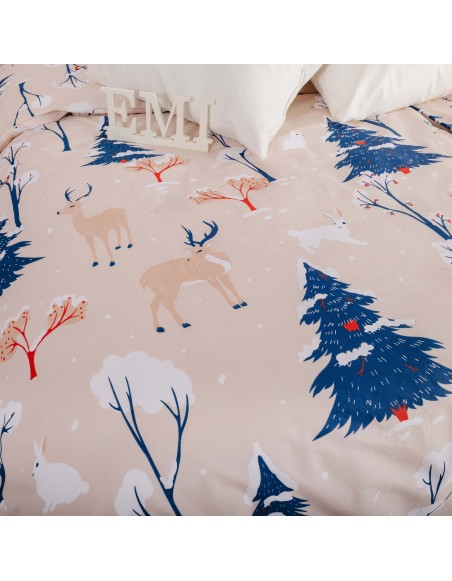 Різдвяна бавовняна постільна білизна Frostelle EMI