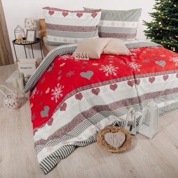 Різдвяна бавовняна постільна білизна Liana EMI