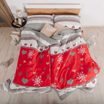 Різдвяна бавовняна постільна білизна Liana EMI